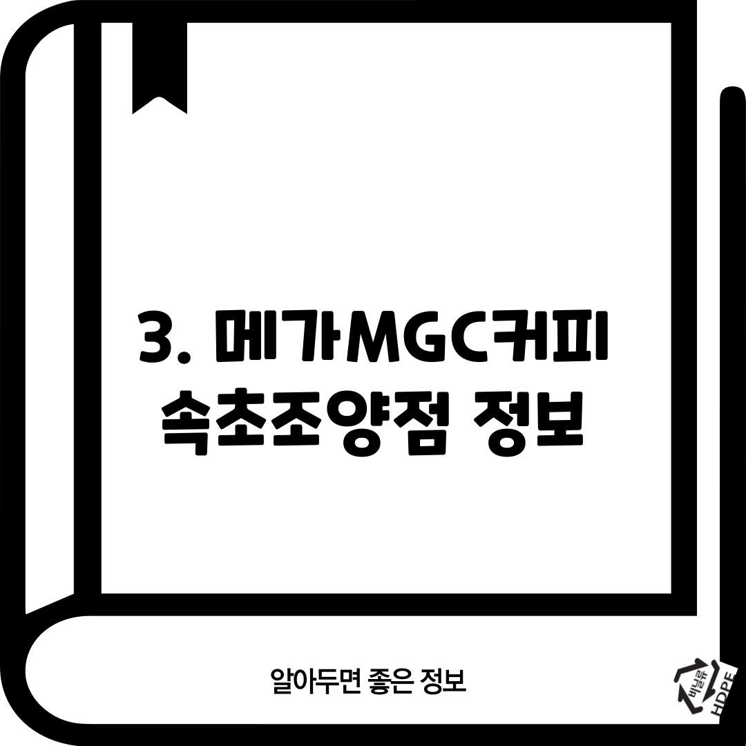 3. 메가MGC커피 속초조양점 정보