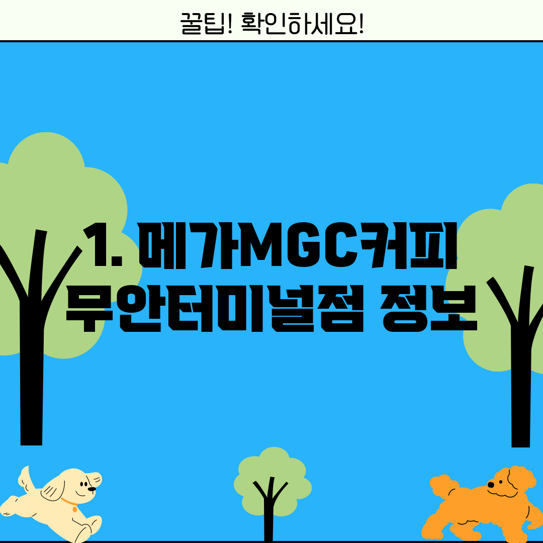 1. 메가MGC커피 무안터미널점 정보