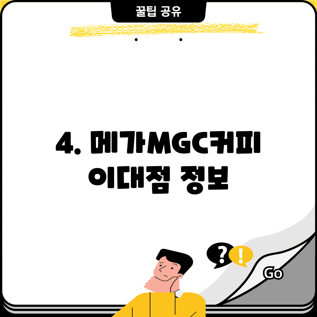 4. 메가MGC커피 이대점 정보