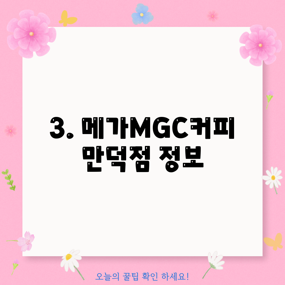 3. 메가MGC커피 만덕점 정보