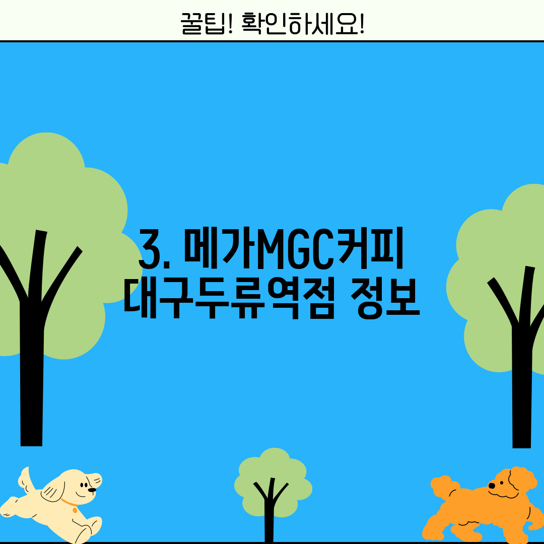 3. 메가MGC커피 대구두류역점 정보