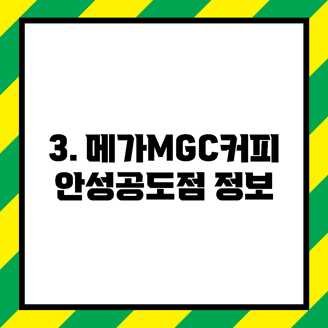 3. 메가MGC커피 안성공도점 정보