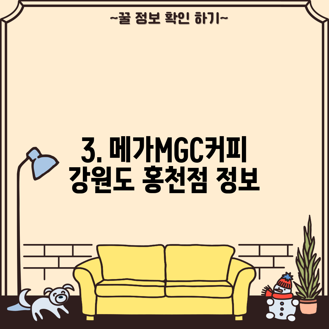 3. 메가MGC커피 강원도 홍천점 정보