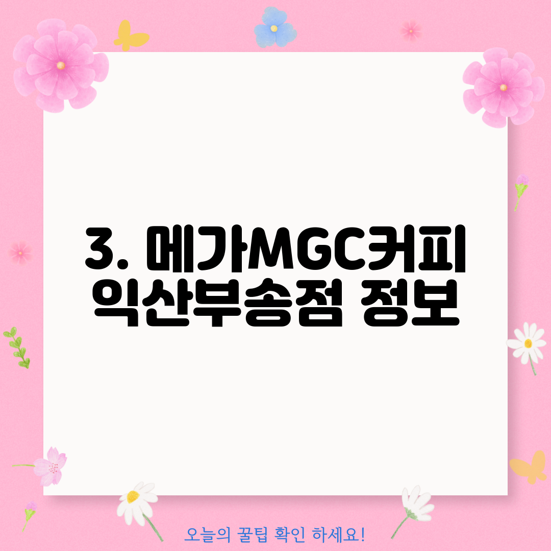 3. 메가MGC커피 익산부송점 정보