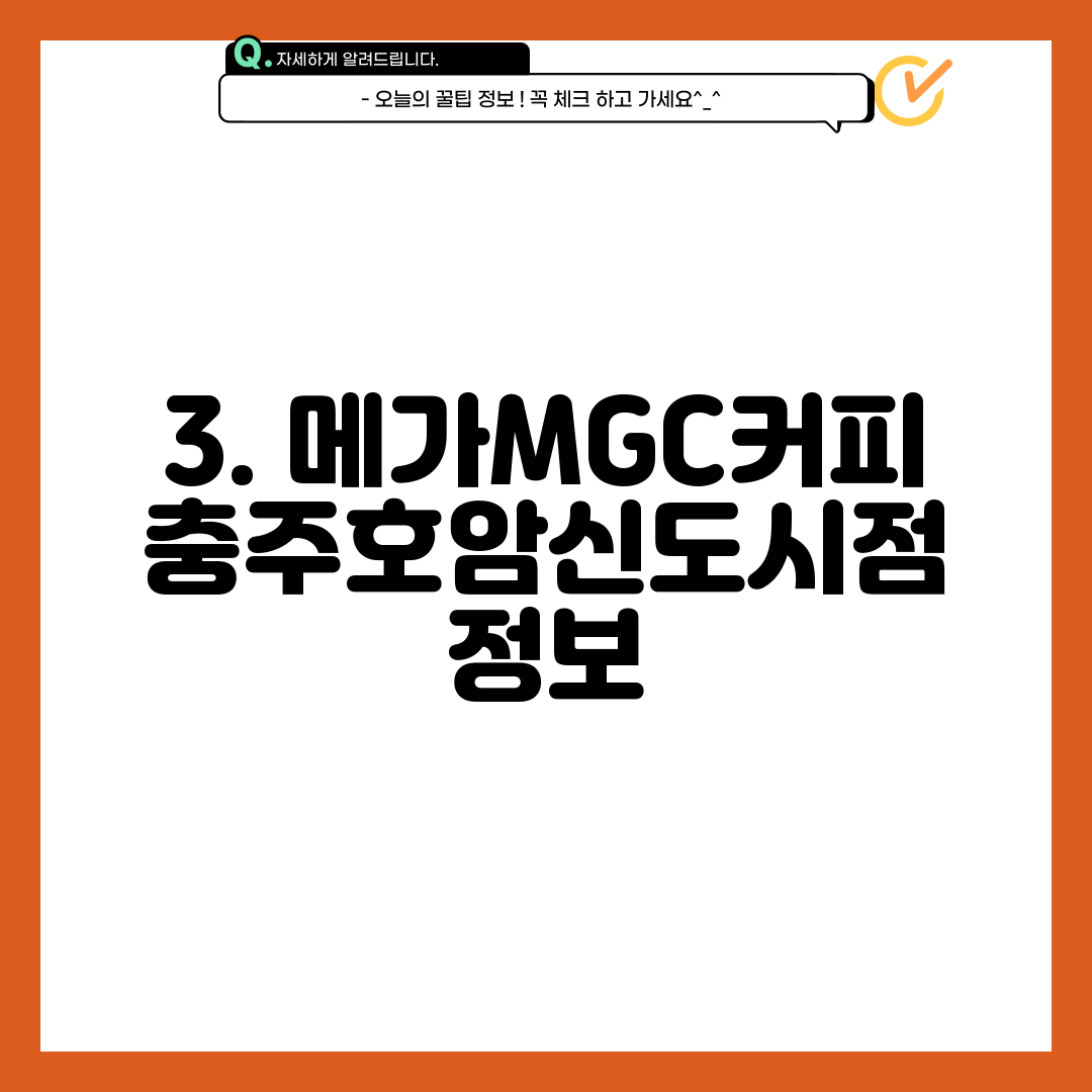3. 메가MGC커피 충주호암신도시점 정보