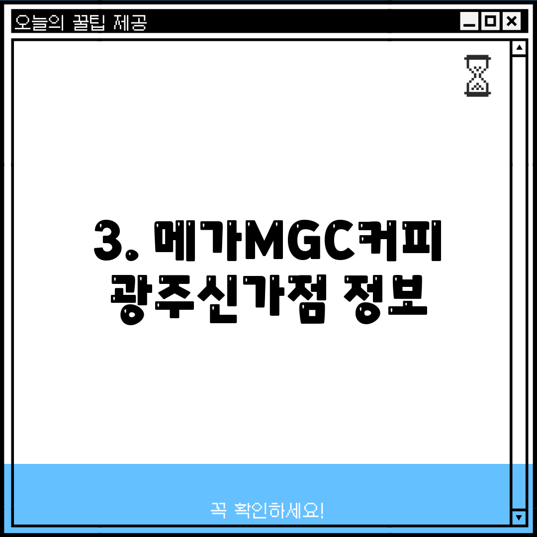 3. 메가MGC커피 광주신가점 정보