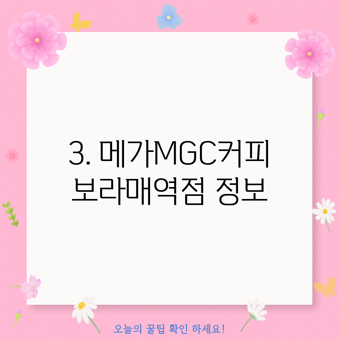 3. 메가MGC커피 보라매역점 정보