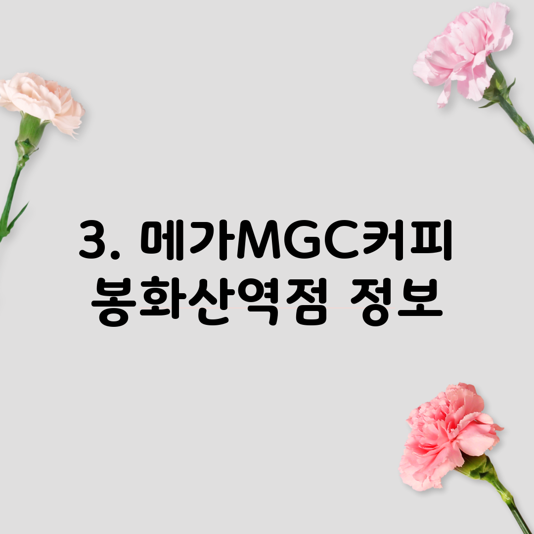 3. 메가MGC커피 봉화산역점 정보