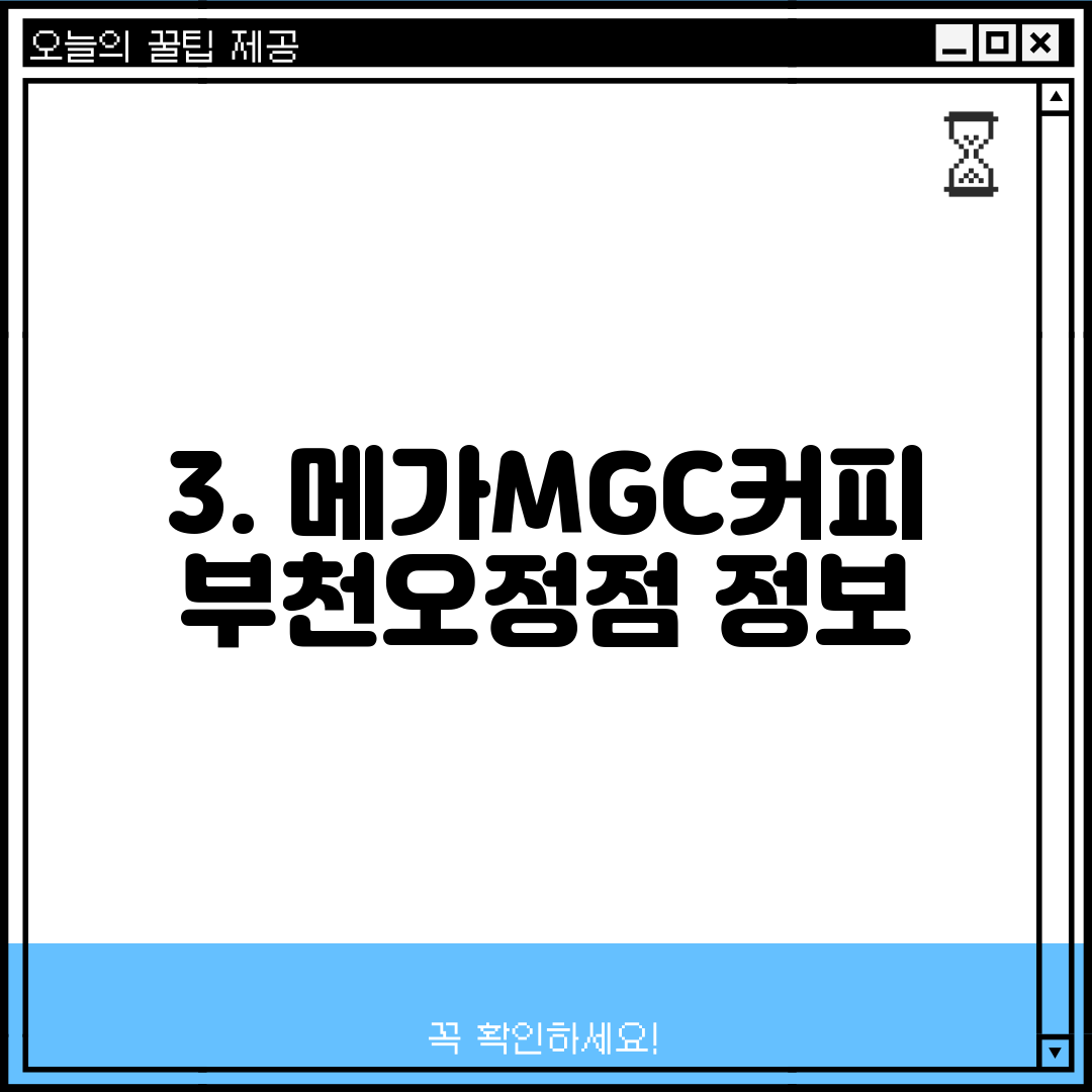 3. 메가MGC커피 부천오정점 정보