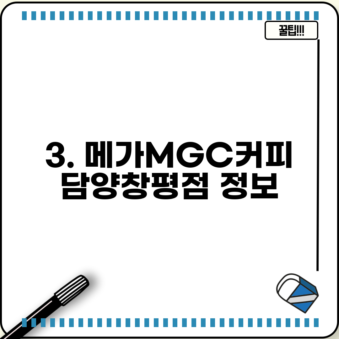 3. 메가MGC커피 담양창평점 정보