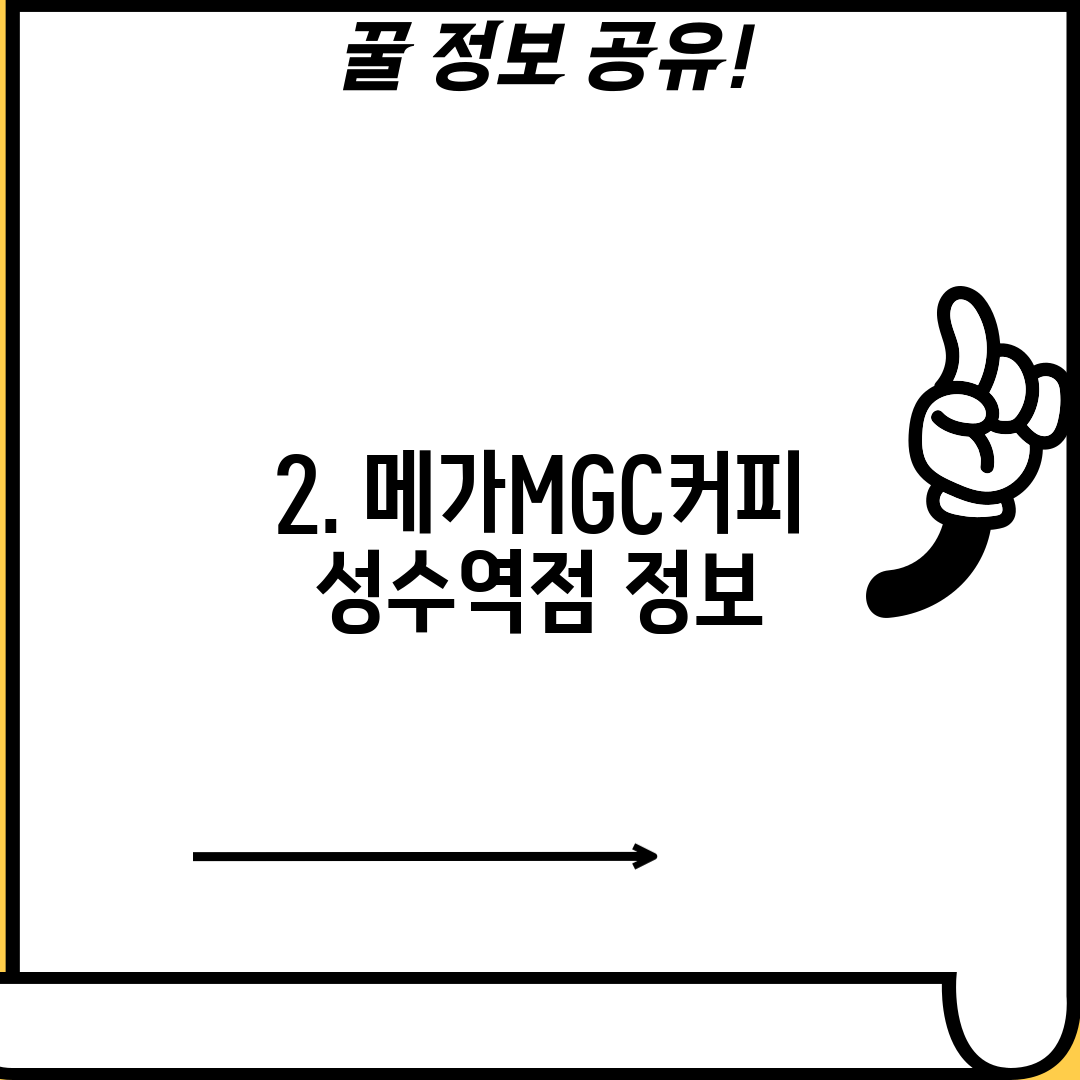 2. 메가MGC커피 성수역점 정보