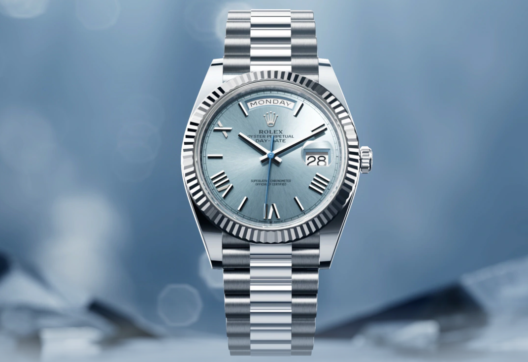 Rolex Day-Date 40 (Platinum Ice Blue)