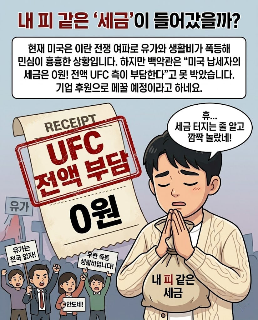 트럼프 80세 생일, 백악관 앞마당에 UFC 옥타곤이?! 세금 논란부터 역사적 변신까지 카드뉴스 5번