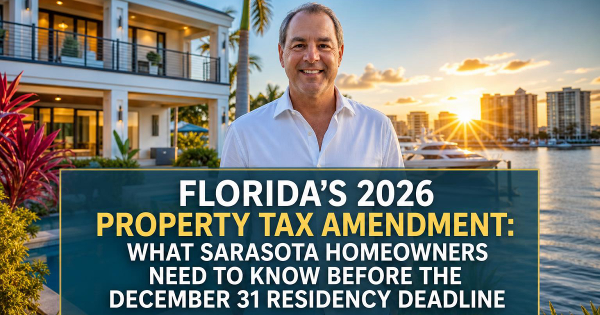 Cover for Florida's 2026 Property Tax Amendment: The December 31 Deadline Every Sarasota Homeowner Must Know