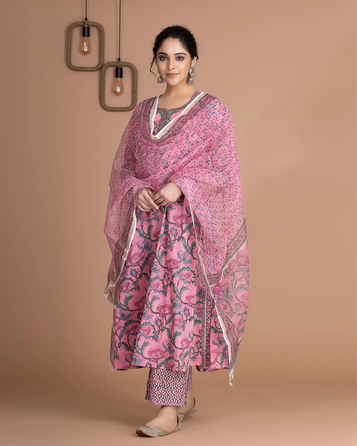 Rosé Garden Viscose Floral Salwar Set (RDSS-20)