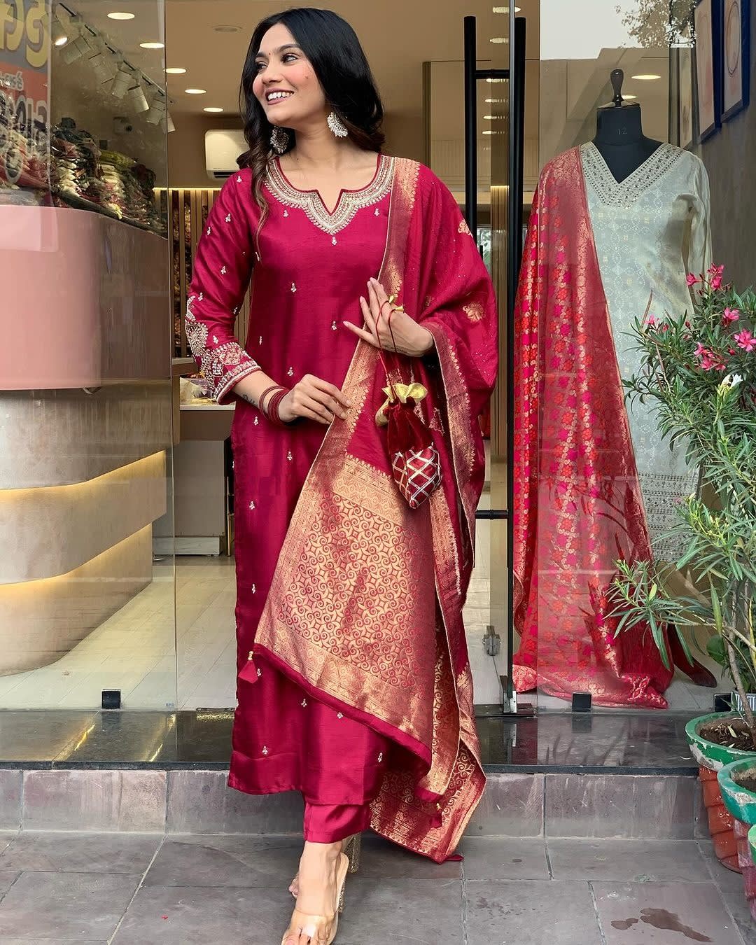 Ruby Royale Silk Salwar Set (RDSS-37)