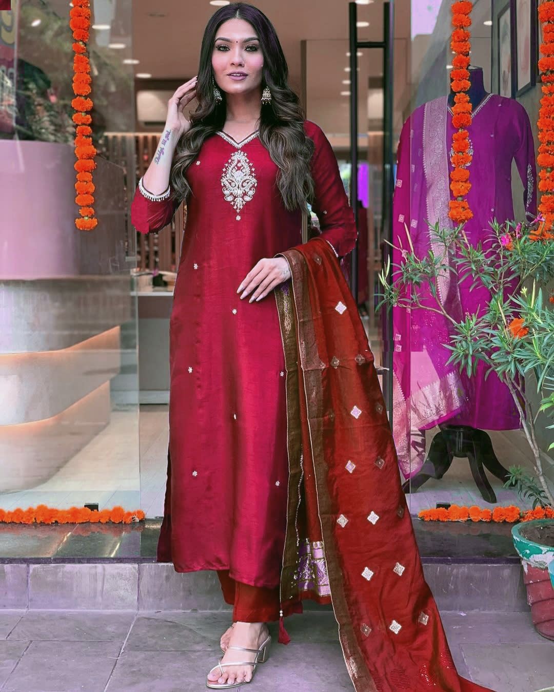 Ruby Royale Silk Salwar Set (RDSS-45)
