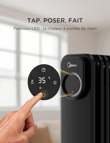 Vue 3 de Midea Radiateur Bain