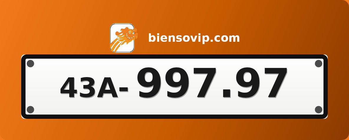 Biển số 43A-997.97