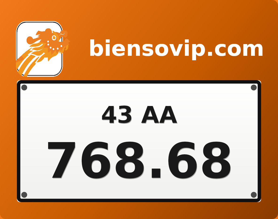 Biển số 43AA-768.68