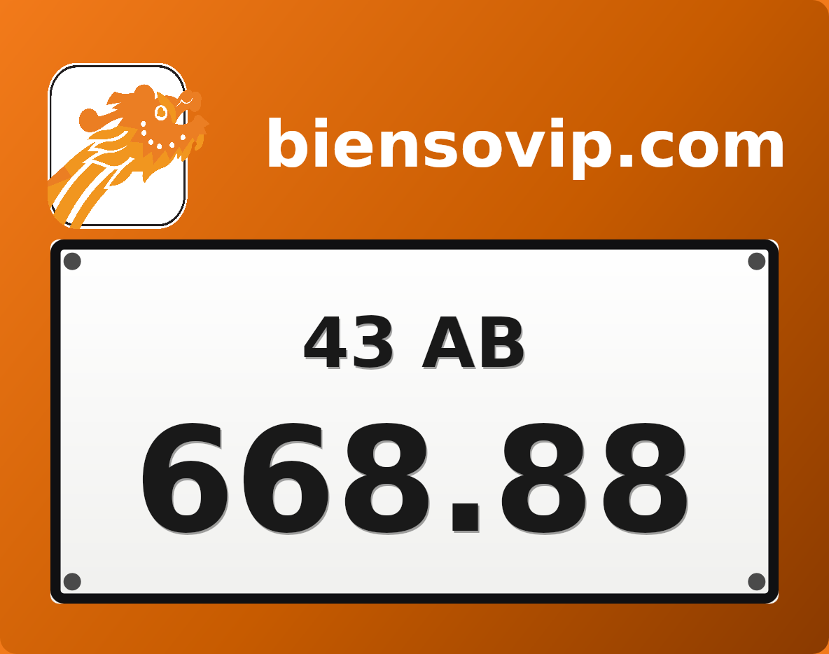 Biển số 43AB-668.88