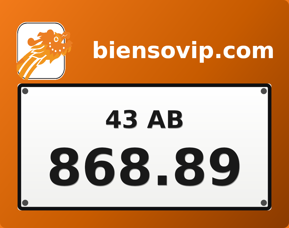Biển số 43AB-868.89