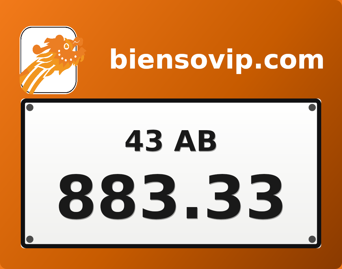 Biển số 43AB-883.33