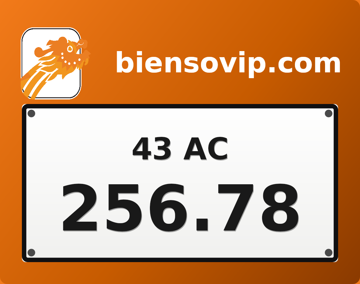 Biển số 43AC-256.78