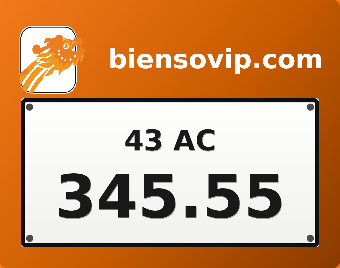 Biển số 43AC-345.55