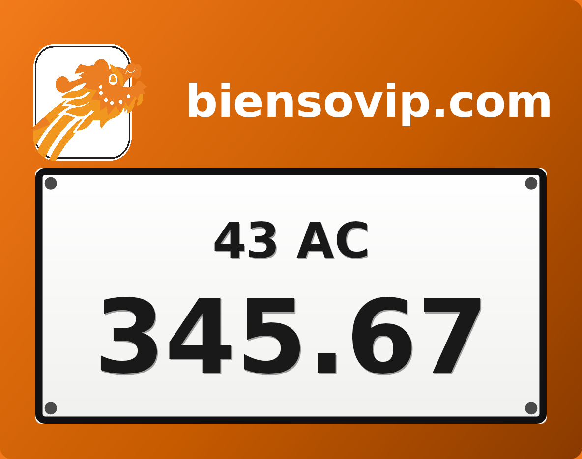 Biển số 43AC-345.67