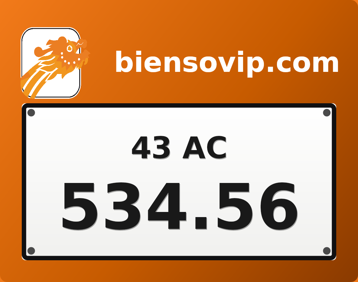 Biển số 43AC-534.56