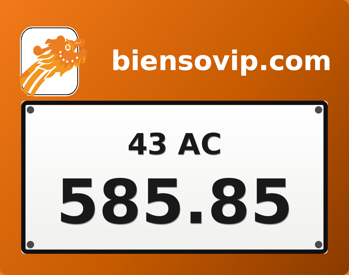 Biển số 43AC-585.85