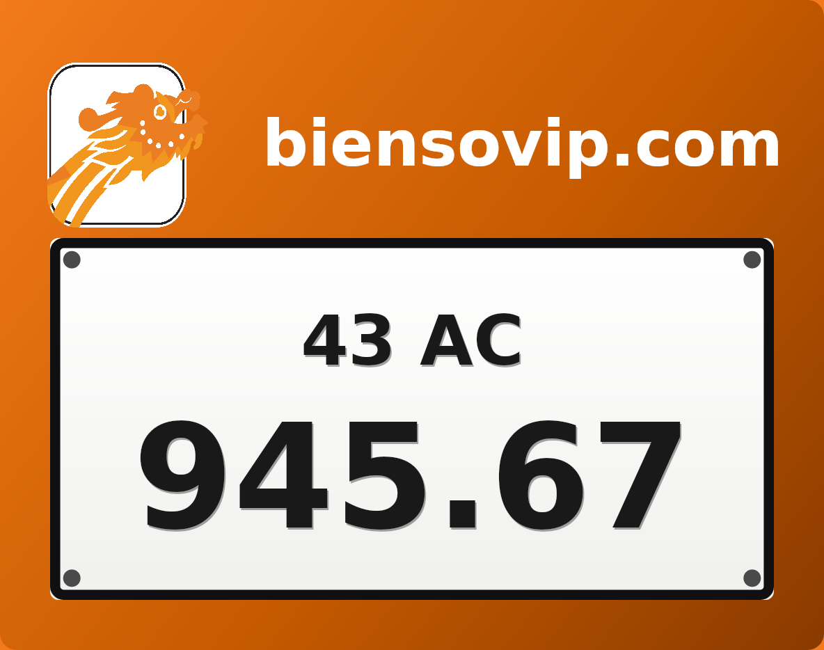 Biển số 43AC-945.67