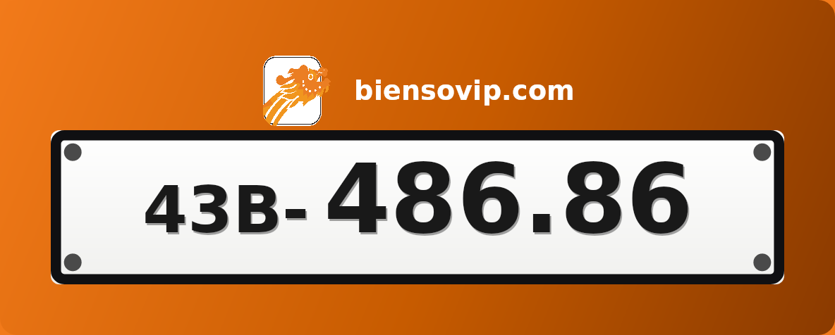 Biển số 43B-486.86