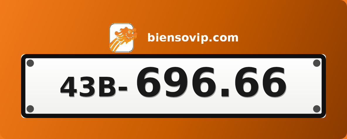 Biển số 43B-696.66
