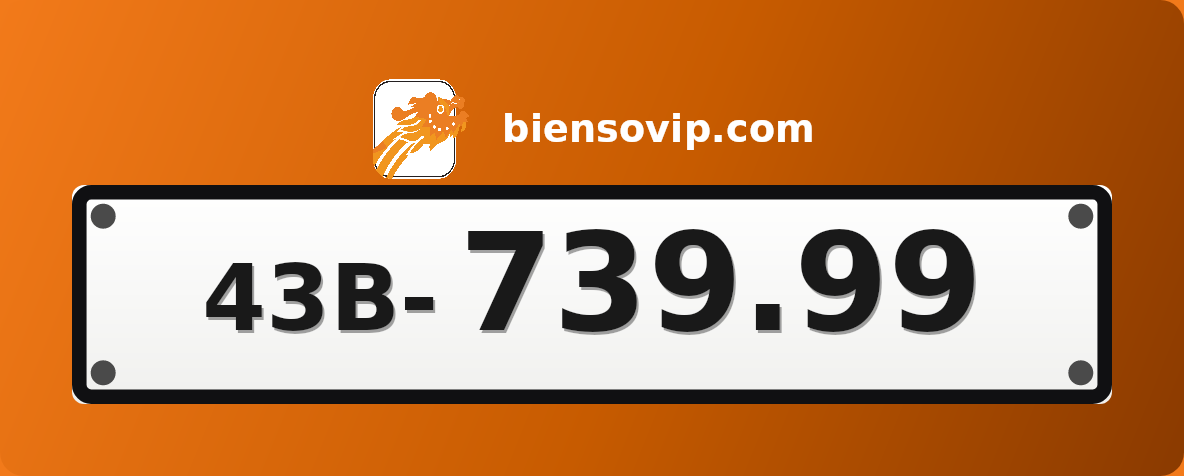 Biển số 43B-739.99