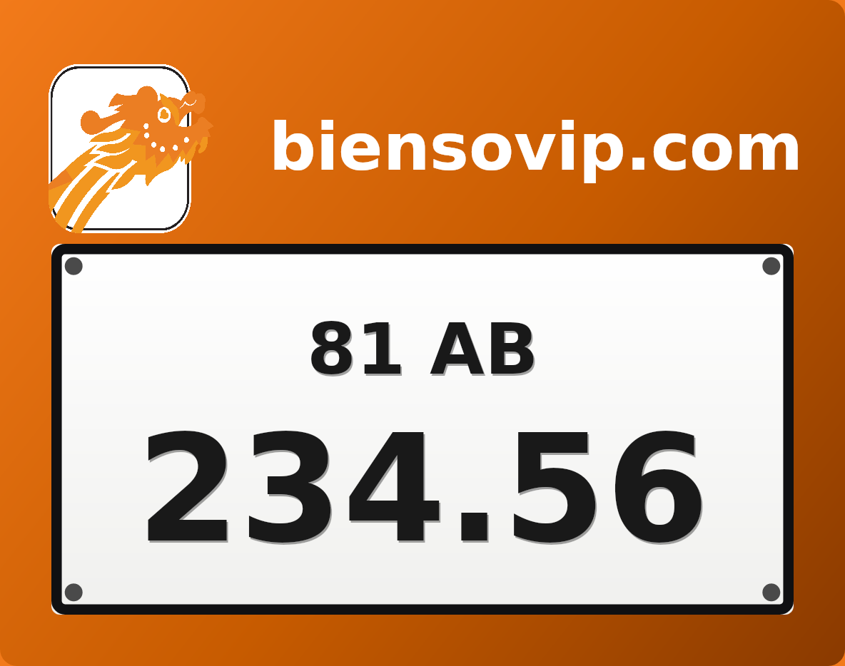 Biển số 81AB-234.56