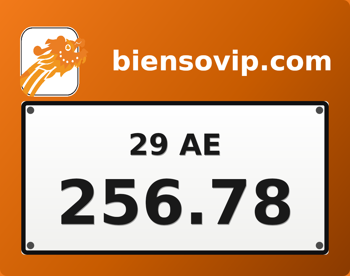 Biển số 29AE-256.78