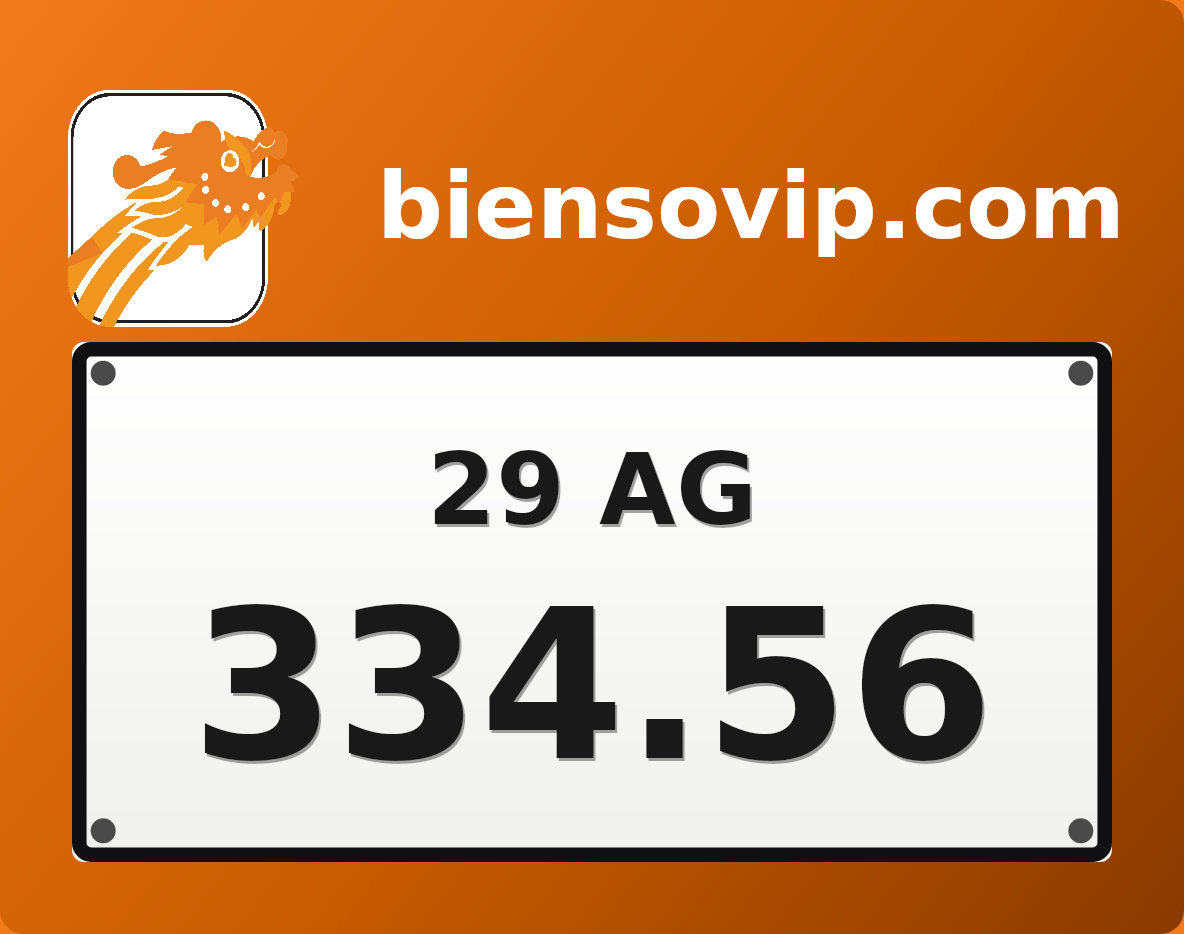 Biển số 29AG-334.56