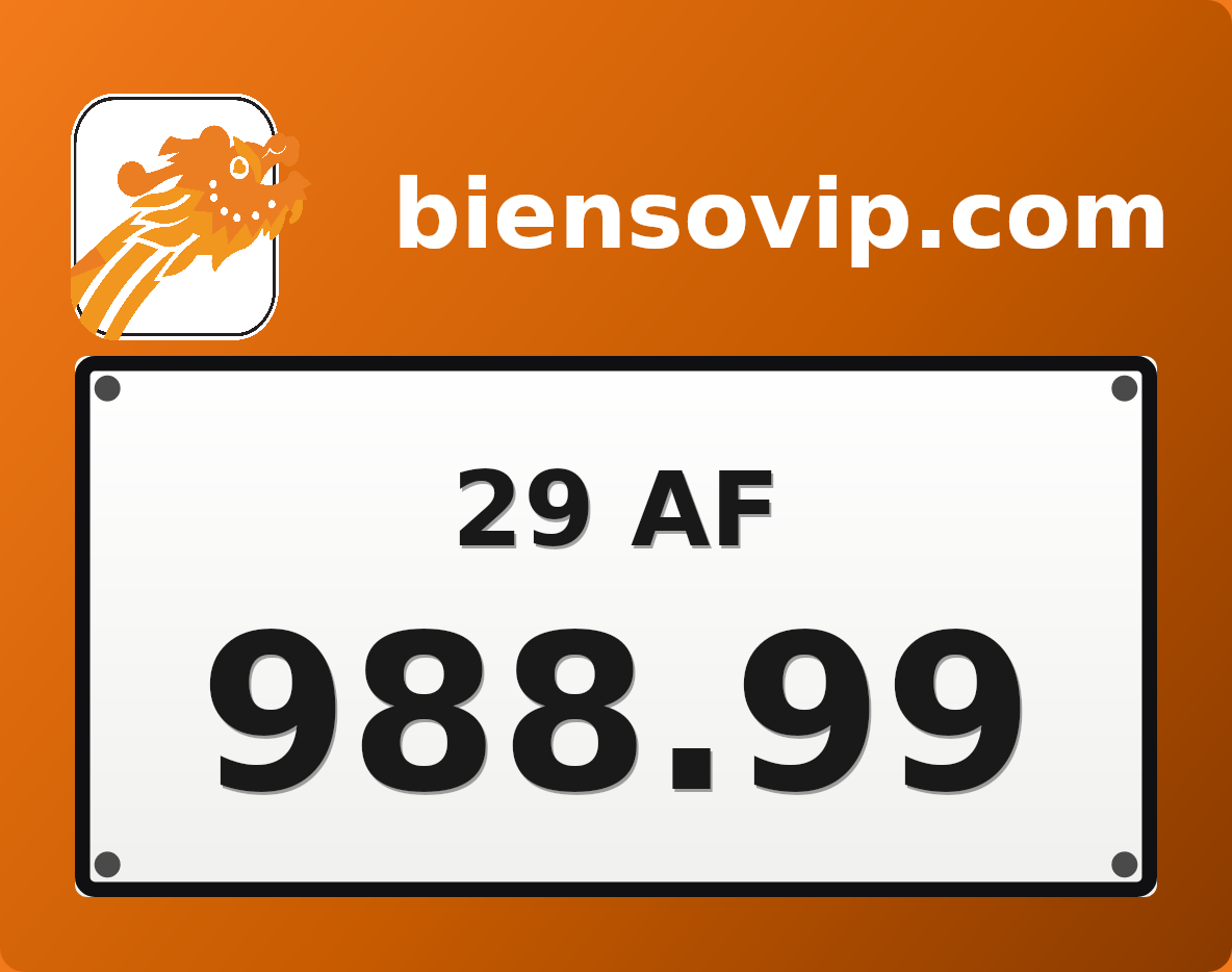 Biển số 29AF-988.99
