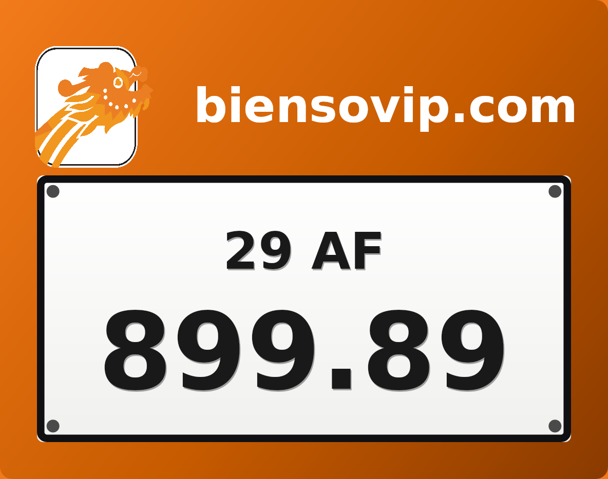 Biển số 29AF-899.89