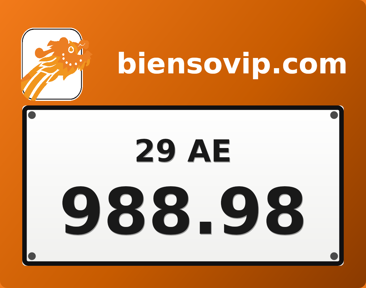 Biển số 29AE-988.98
