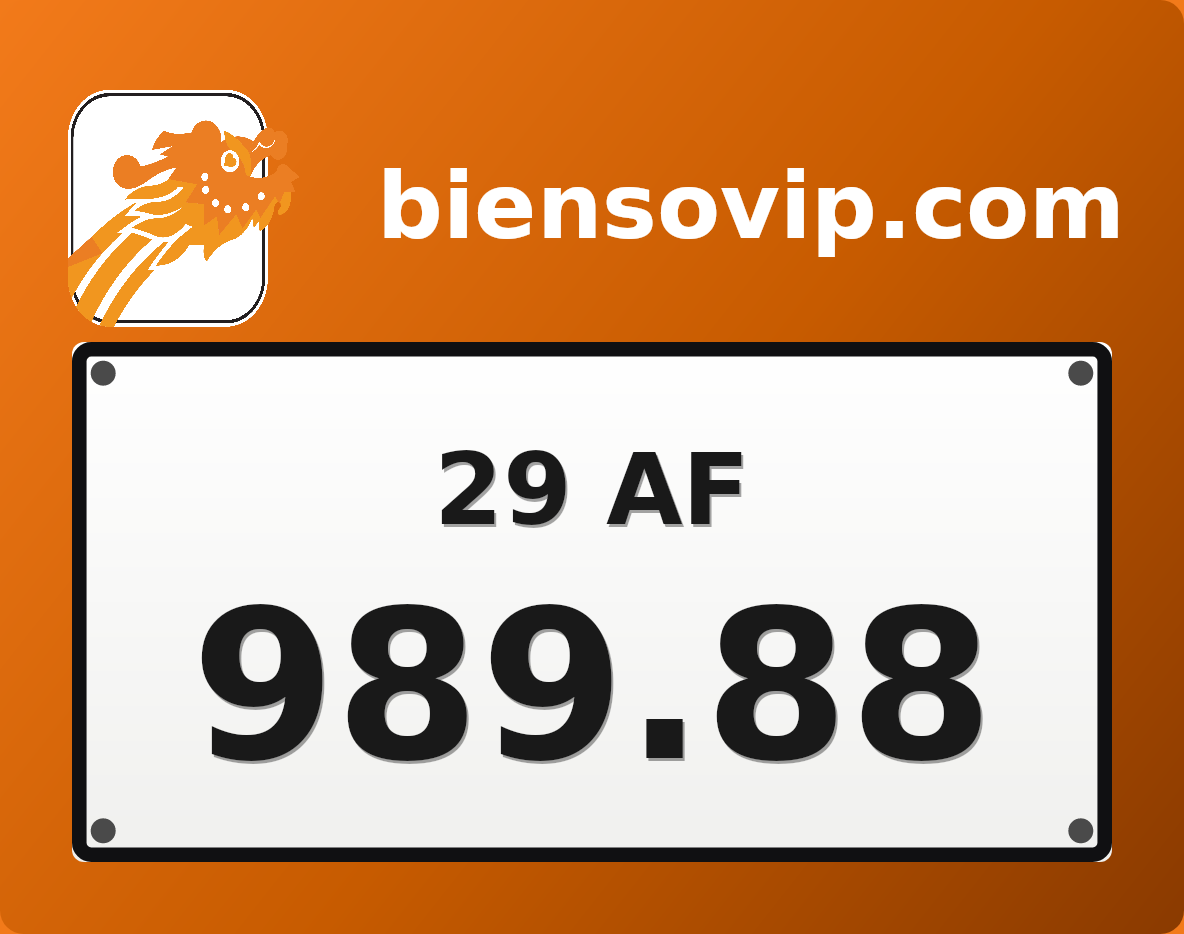 Biển số 29AF-989.88