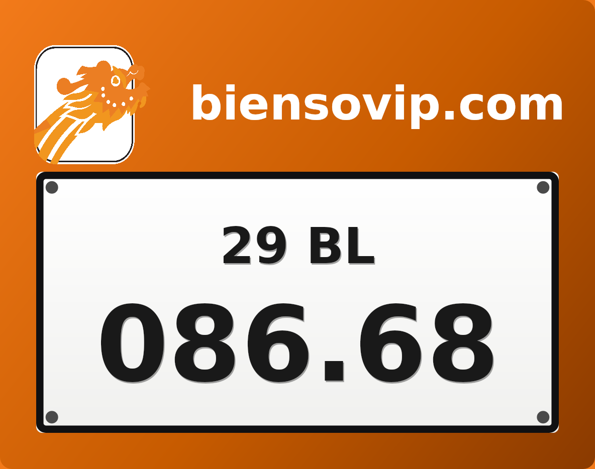 Biển số 29BL-086.68