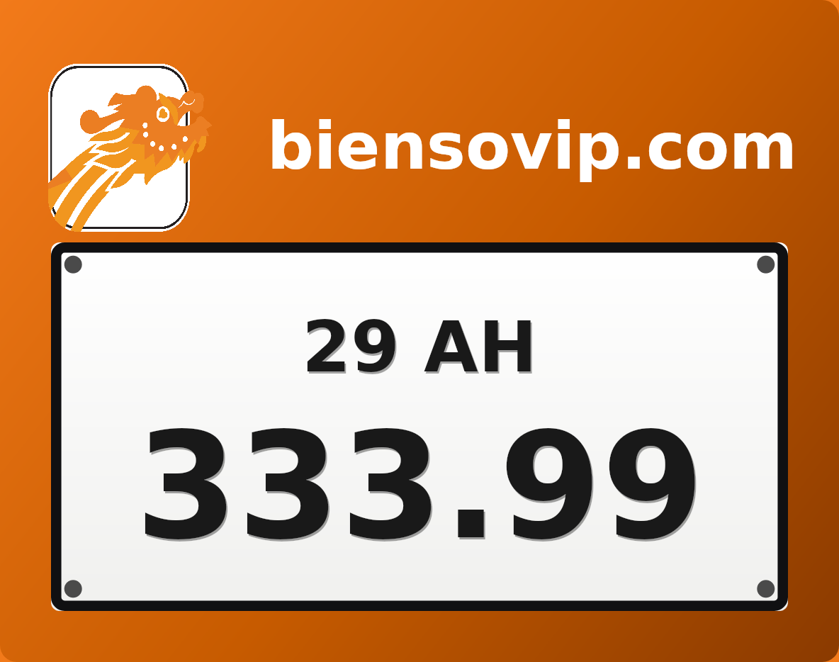 Biển số 29AH-333.99