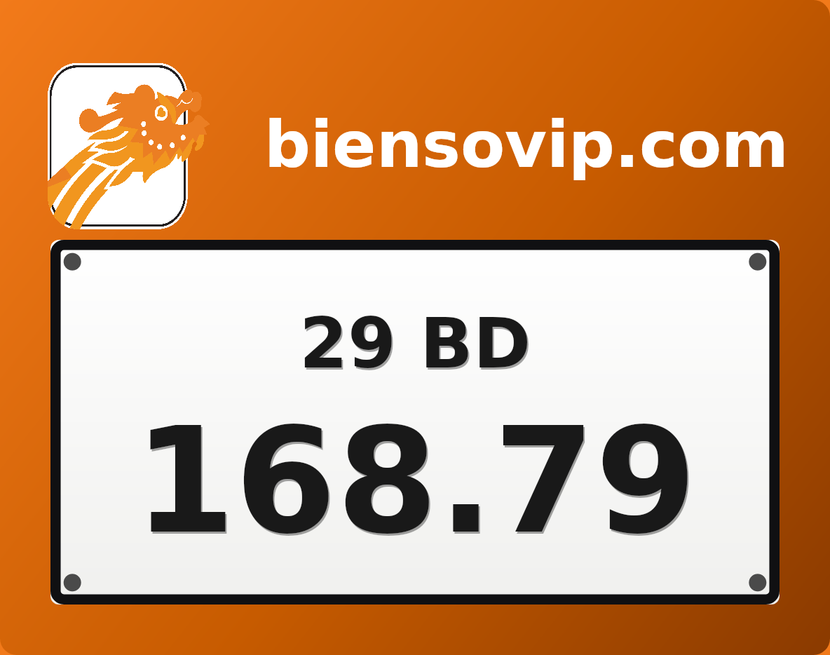 Biển số 29BD-168.79