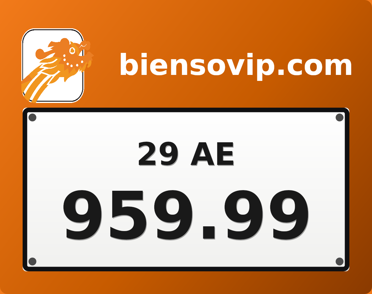 Biển số 29AE-959.99