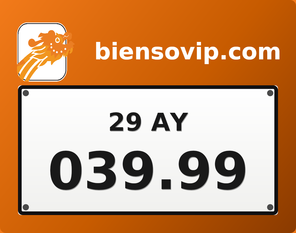 Biển số 29AY-039.99