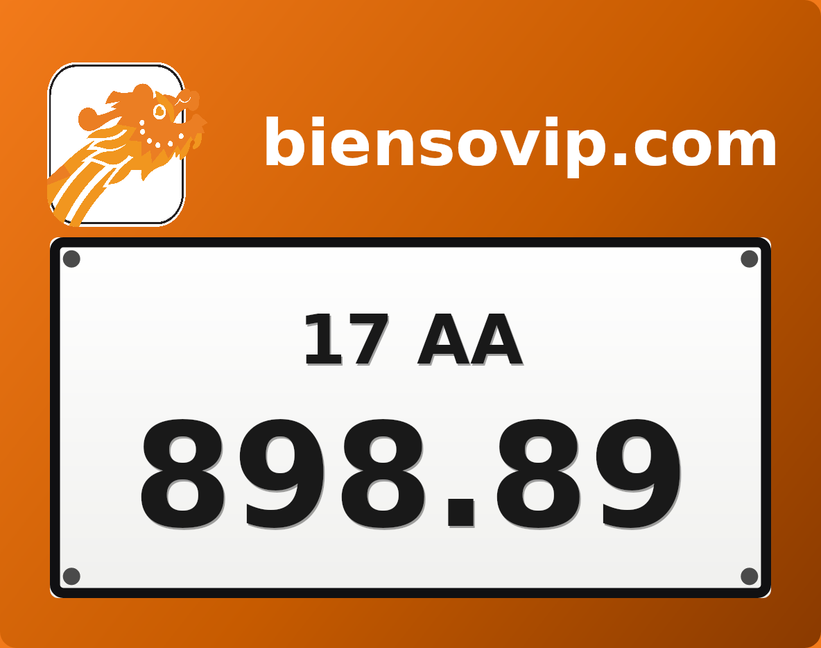 Biển số 17AA-898.89