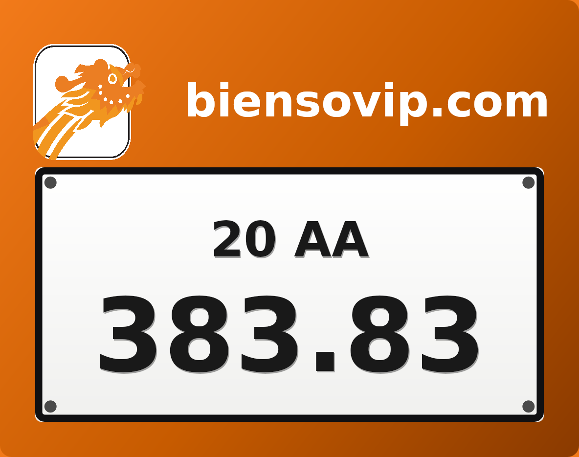 Biển số 20AA-383.83